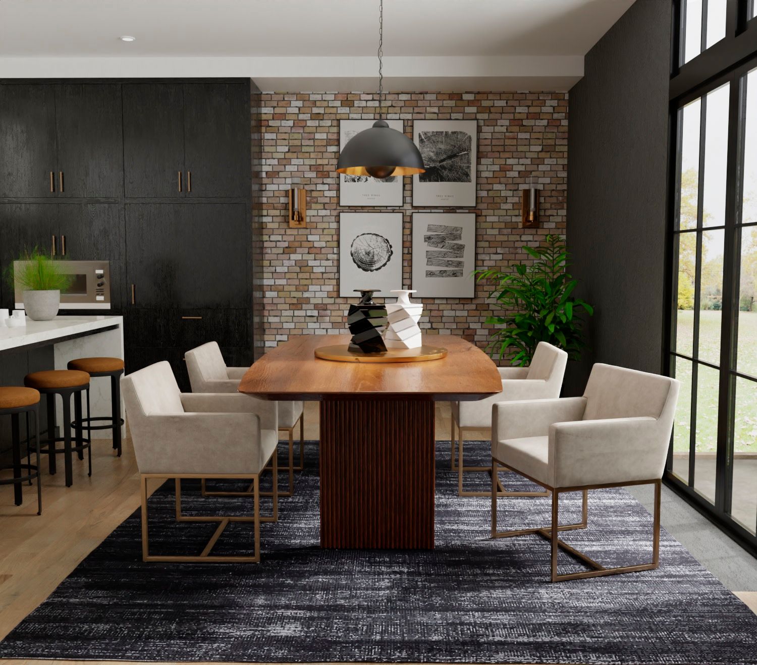 Deja Solid Indoor Black Area Rug 39PJF 7'-10" x 10'-3"