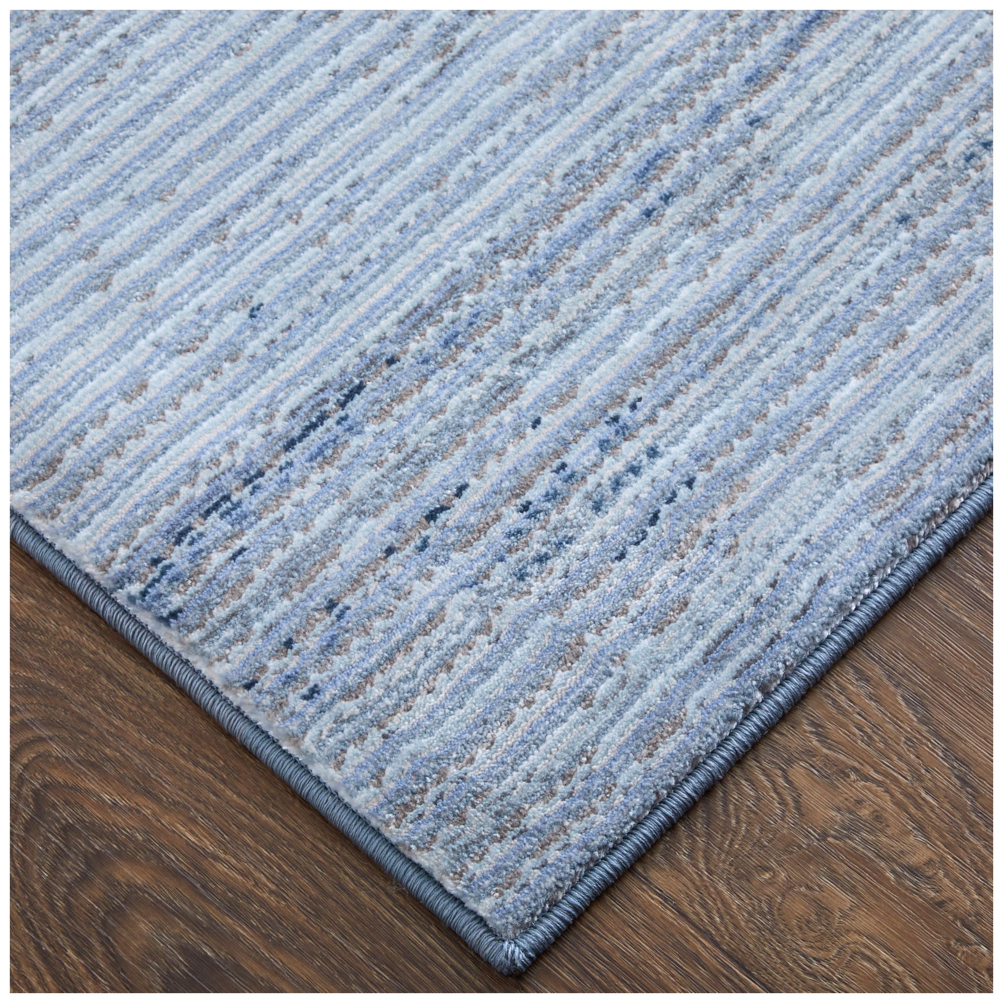 Image 3 Deja Solid Indoor Blue Area Rug 39PJF 6'-7" x 9'-6" more views