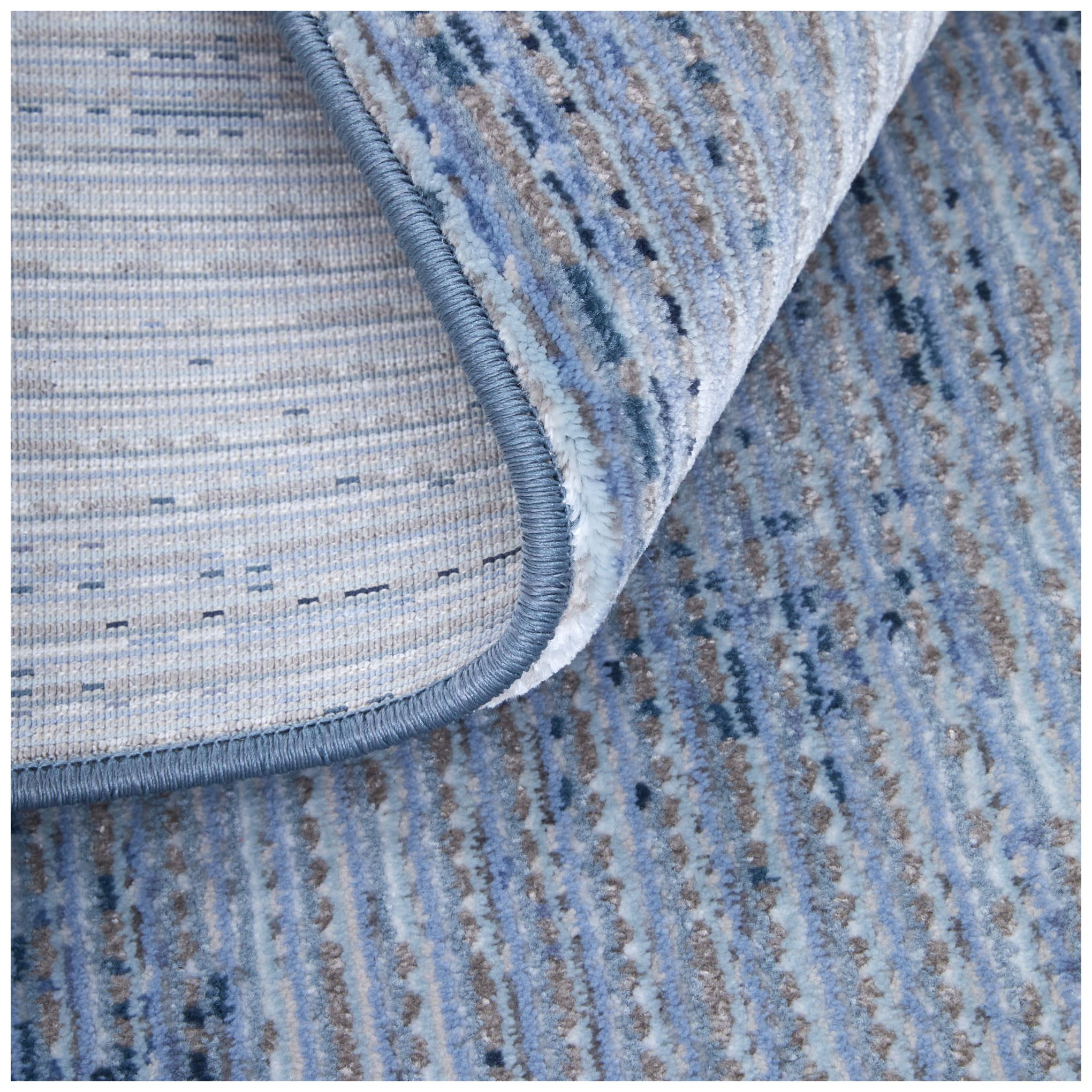 Image 7 Deja Solid Indoor Blue Area Rug 39PJF 6'-7" x 9'-6" more views