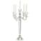 Del Aire 20 3/4" High Crystal Candelabra Candle Holder