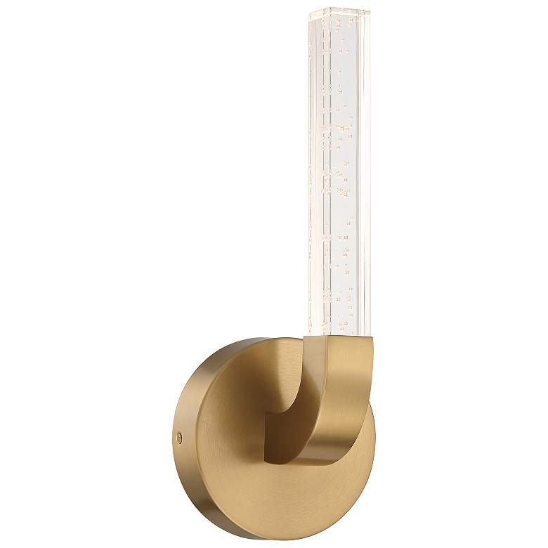 Image 1 Del Mar 1-Light LED Wall Sconce in Warm Brass by Breegan Jane