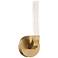 Del Mar 1-Light LED Wall Sconce in Warm Brass by Breegan Jane