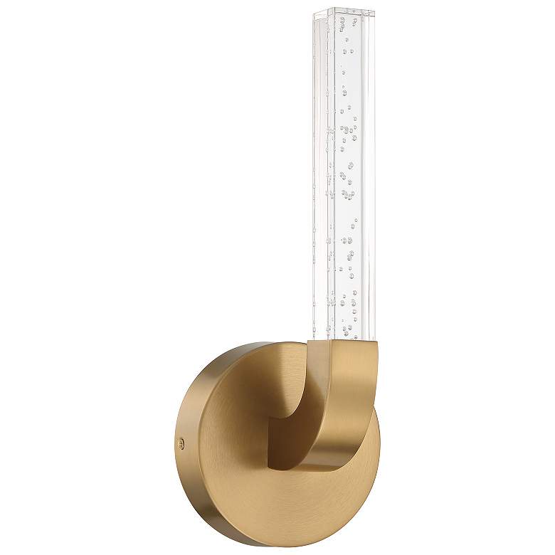 Image 2 Del Mar 1-Light LED Wall Sconce in Warm Brass by Breegan Jane more views