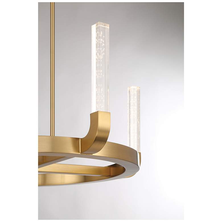 Image 6 Del Mar 4-Light LED Chandelier in Warm Brass by Breegan Jane more views