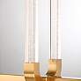 3_Del Mar 48" Wide Warm Brass 8-Light LED Linear Chandelier more views