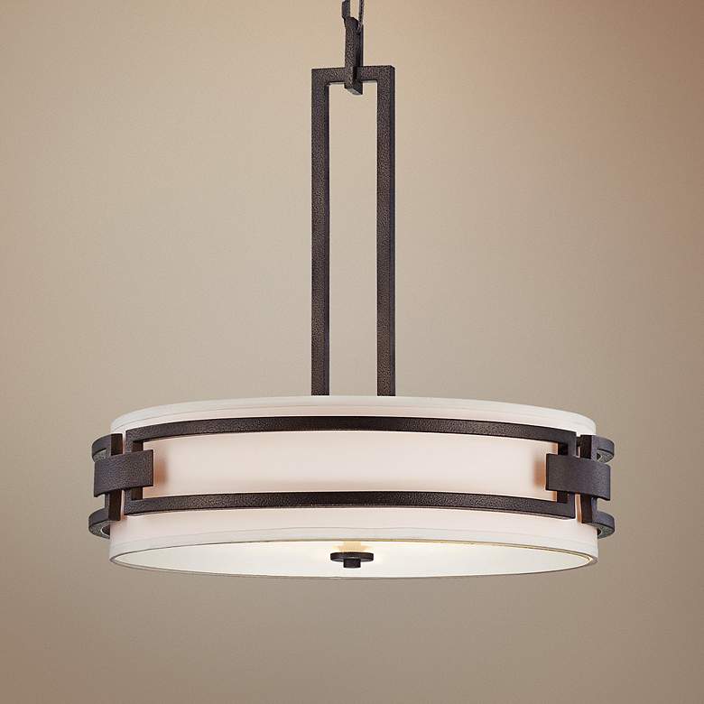 Image 1 Del Ray Bronze 21 3/4" Wide Pendant Light