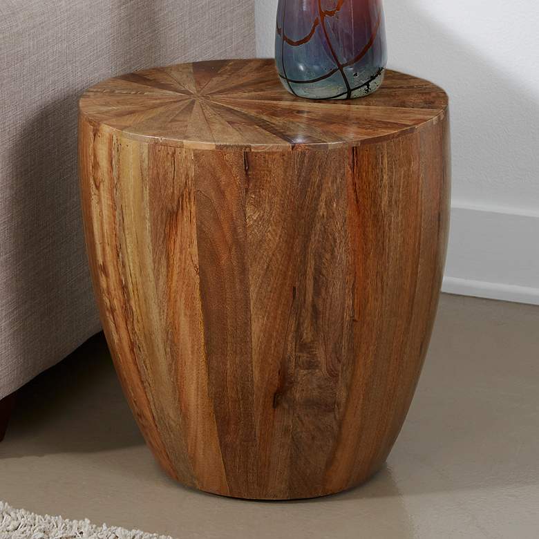 Image 2 Del Sol 18" Wide Brown Wood End Table