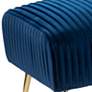 Thumbnail3 of Delaird Royal Blue Velvet Bench more views