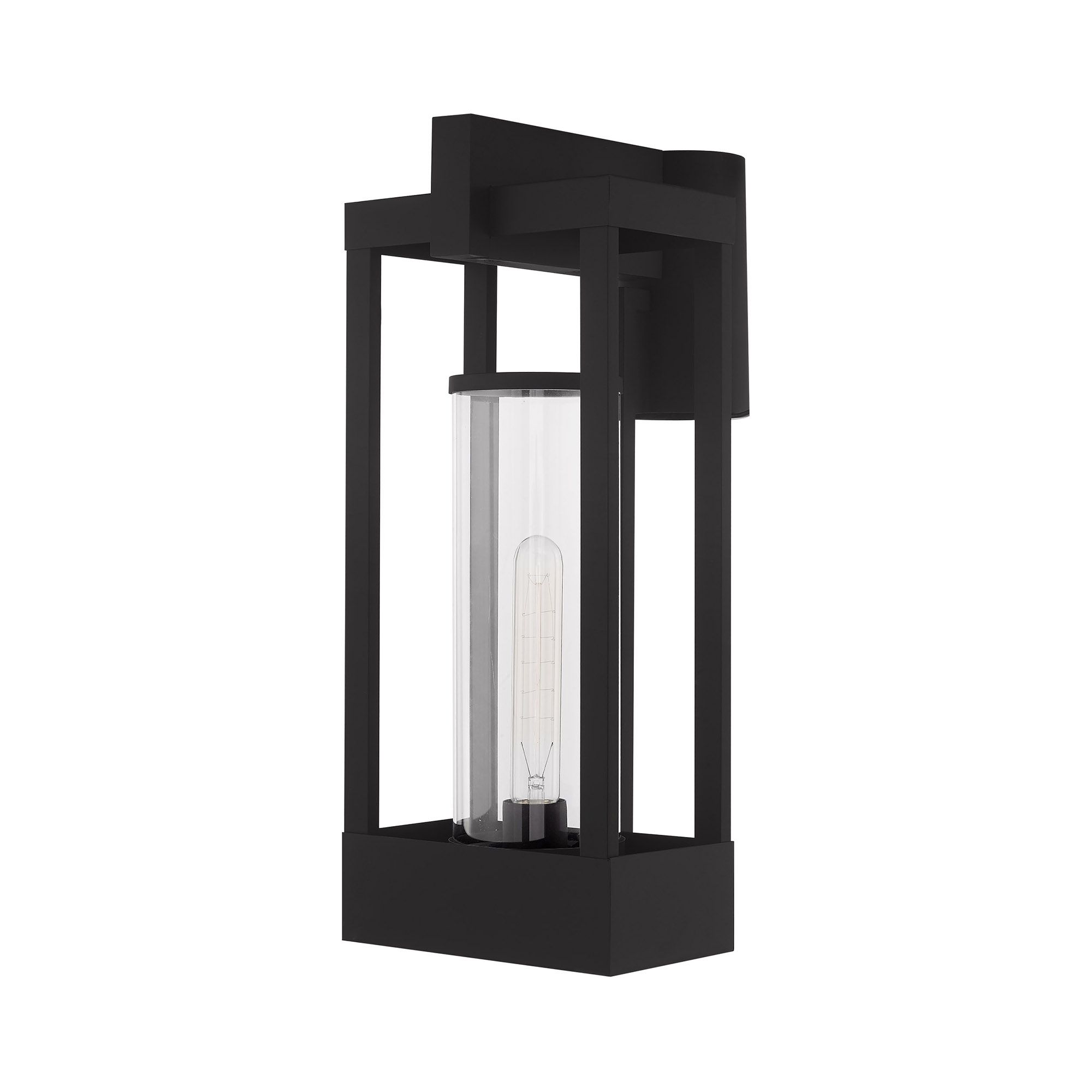 Image 3 Delancey 1 Light Black Outdoor Post Top Lantern more views