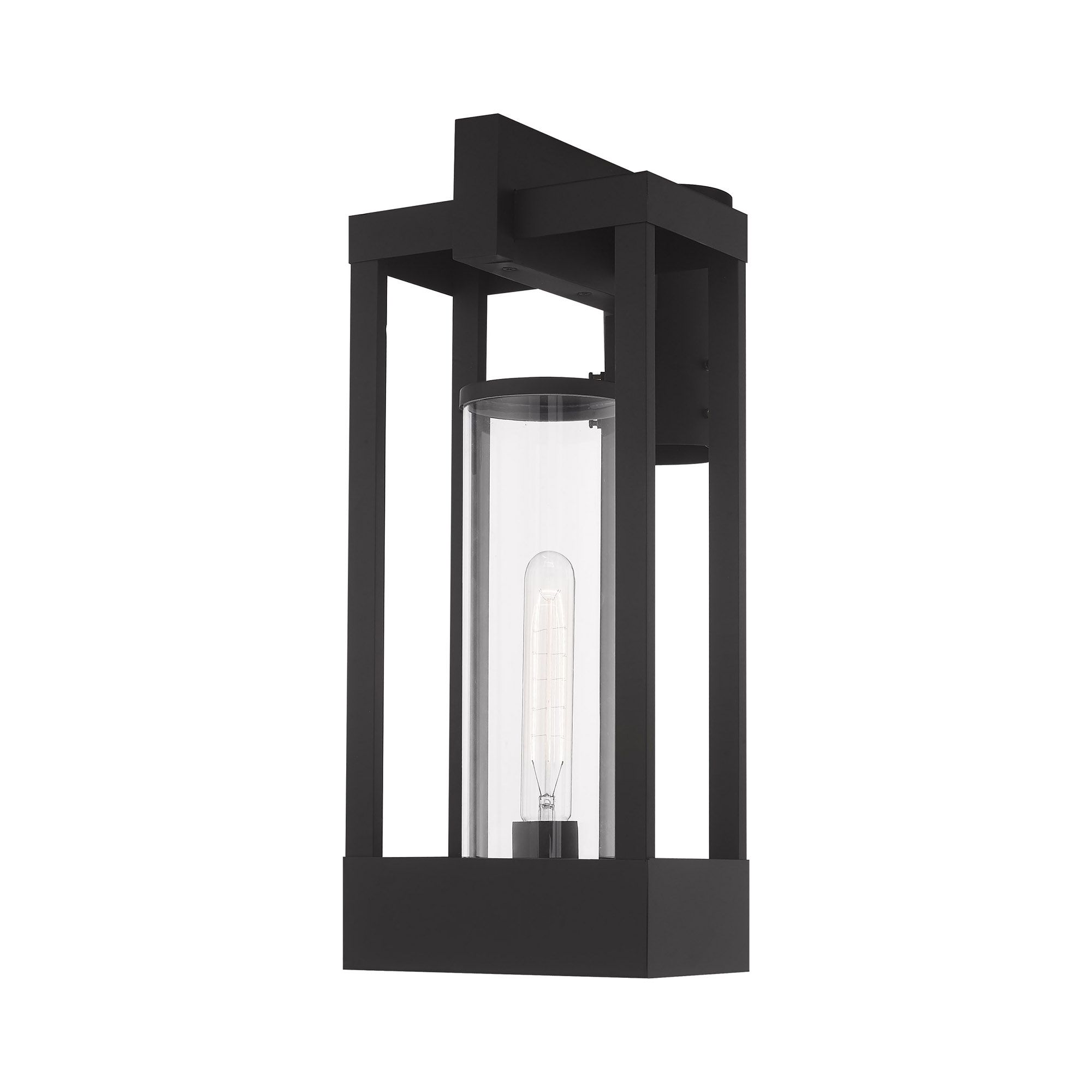 Image 6 Delancey 1 Light Black Outdoor Post Top Lantern more views