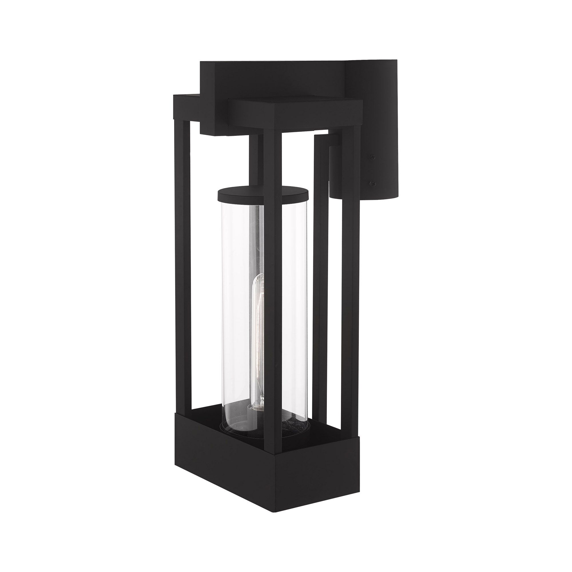 Image 7 Delancey 1 Light Black Outdoor Post Top Lantern more views