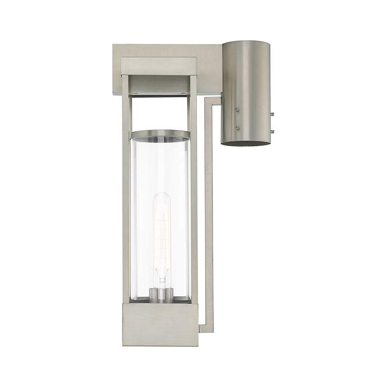 Image 5 Delancey 1 Light Brushed Nickel Outdoor Post Top Lantern more views