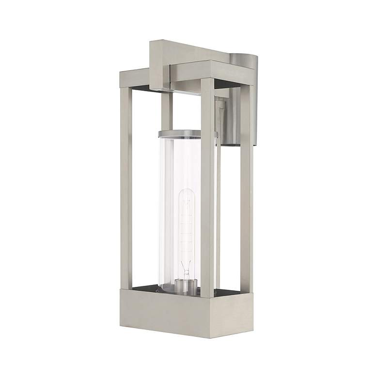 Image 6 Delancey 1 Light Brushed Nickel Outdoor Post Top Lantern more views