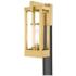 Delancey 1 Light Satin Brass Outdoor Post Top Lantern