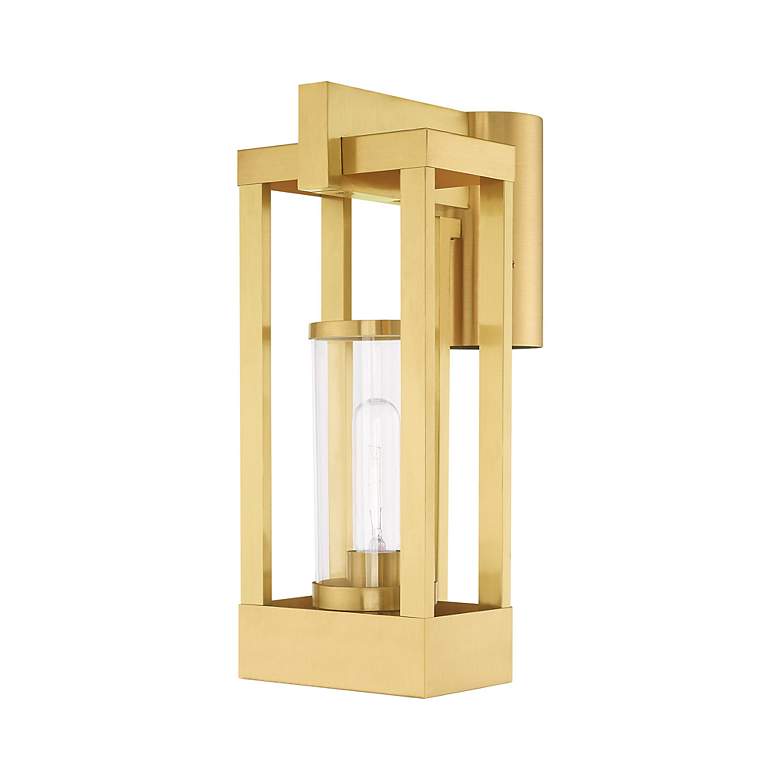Image 3 Delancey 1 Light Satin Brass Outdoor Post Top Lantern more views