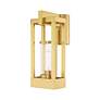 3_Delancey 1 Light Satin Brass Outdoor Post Top Lantern more views