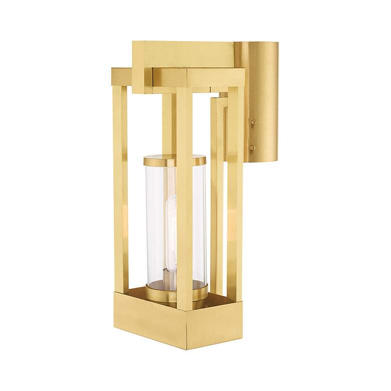 Image 6 Delancey 1 Light Satin Brass Outdoor Post Top Lantern more views