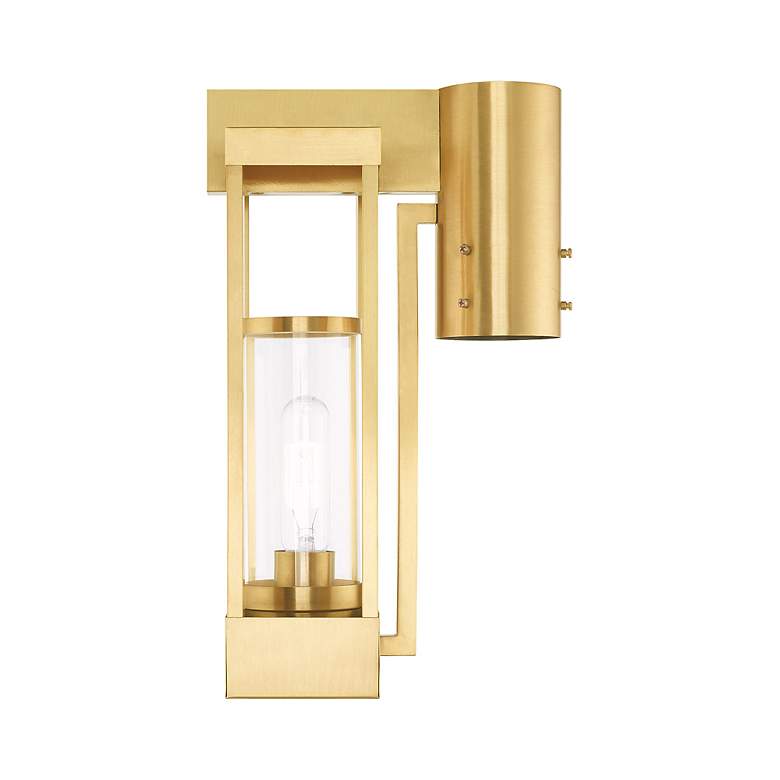 Image 7 Delancey 1 Light Satin Brass Outdoor Post Top Lantern more views