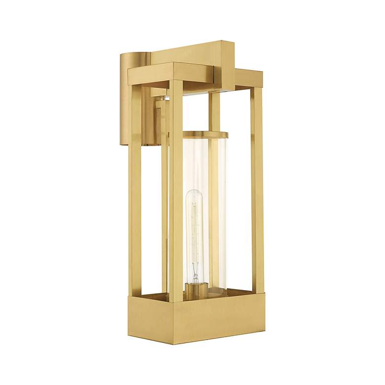 Image 3 Delancey 1 Light Satin Brass Outdoor Post Top Lantern more views