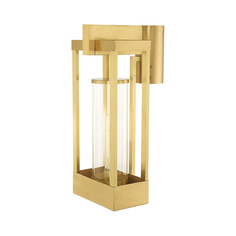 Image 7 Delancey 1 Light Satin Brass Outdoor Post Top Lantern more views