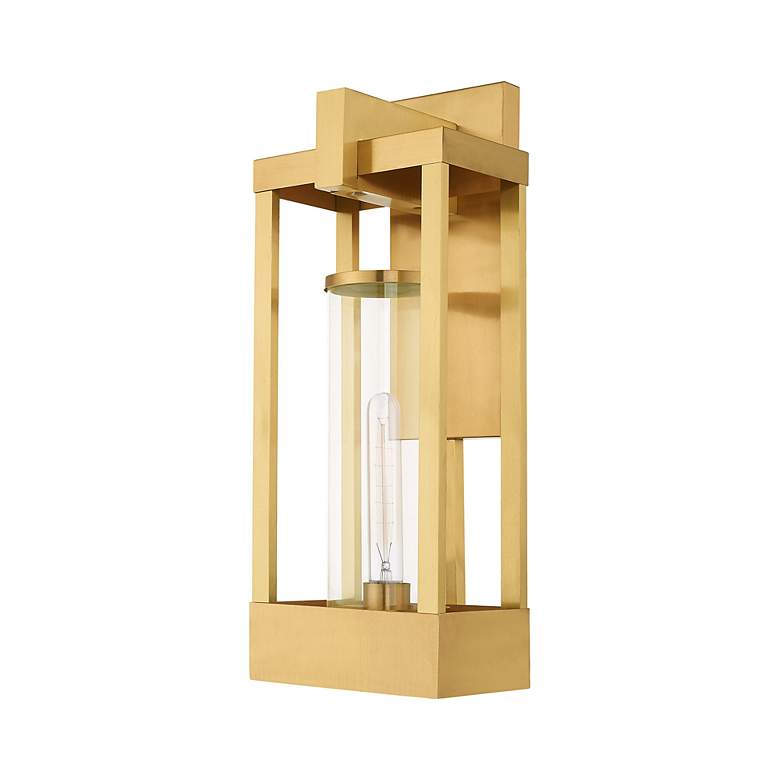 Image 3 Delancey 1 Light Satin Brass Outdoor Wall Lantern more views