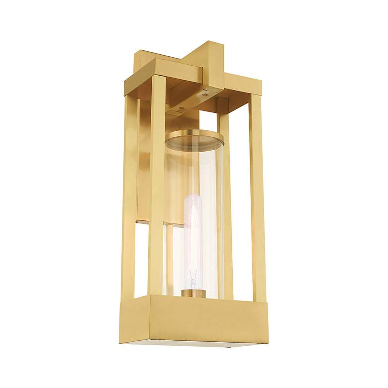 Image 4 Delancey 1 Light Satin Brass Outdoor Wall Lantern more views