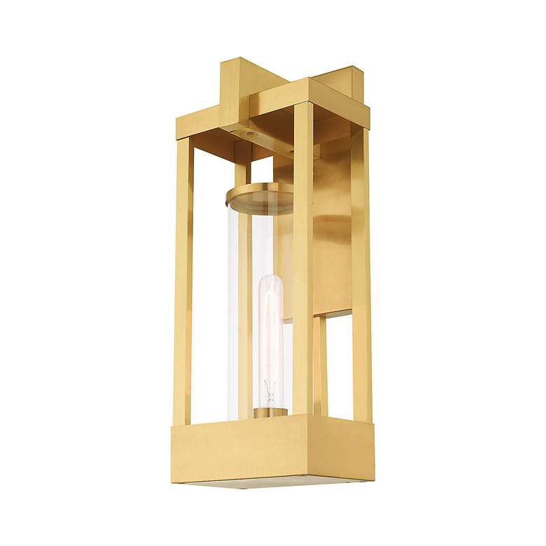 Image 5 Delancey 1 Light Satin Brass Outdoor Wall Lantern more views