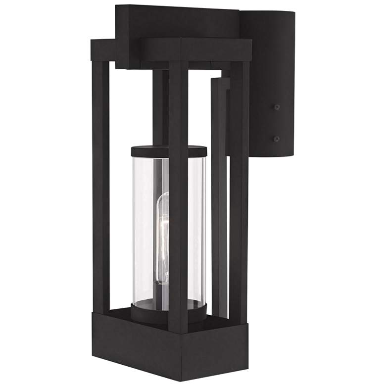 Image 2 Delancey 15 1/4" High Black Outdoor Lantern Post Light more views