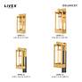 4_Delancey 16" High Satin Brass Outdoor Wall Light more views