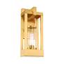 6_Delancey 16" High Satin Brass Outdoor Wall Light more views