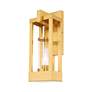 7_Delancey 16" High Satin Brass Outdoor Wall Light more views
