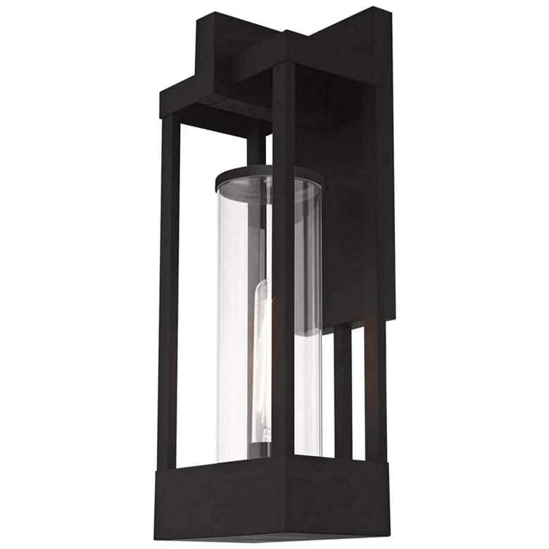 Image 2 Delancey 20 inch High Black Outdoor Lantern Wall Light more views
