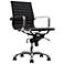 Delancey Black Mid-Back Adjustable Office Chair
