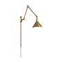 5_Delancey Swing Arm Lamp; Burnished Brass with Switch more views