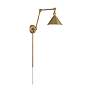 6_Delancey Swing Arm Lamp; Burnished Brass with Switch more views