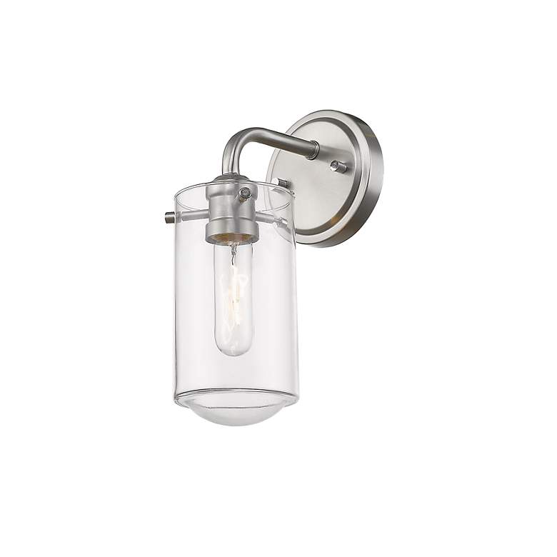 Image 3 Delaney 11 3/4" High Brushed Nickel Wall Sconce more views