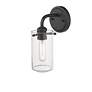 6_Delaney 11 3/4" High Matte Black Wall Sconce more views