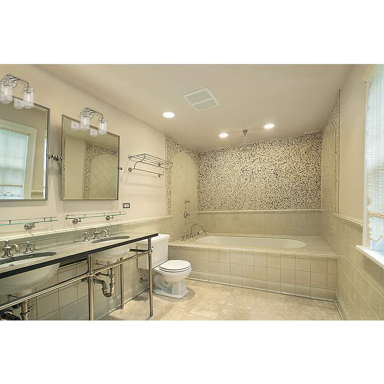 Image 6 Delaney 15" Wide High Brushed Nickel 2-Light Bath Light more views