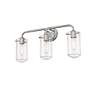 5_Delaney 22" Wide High Brushed Nickel 3-Light Bath Light more views