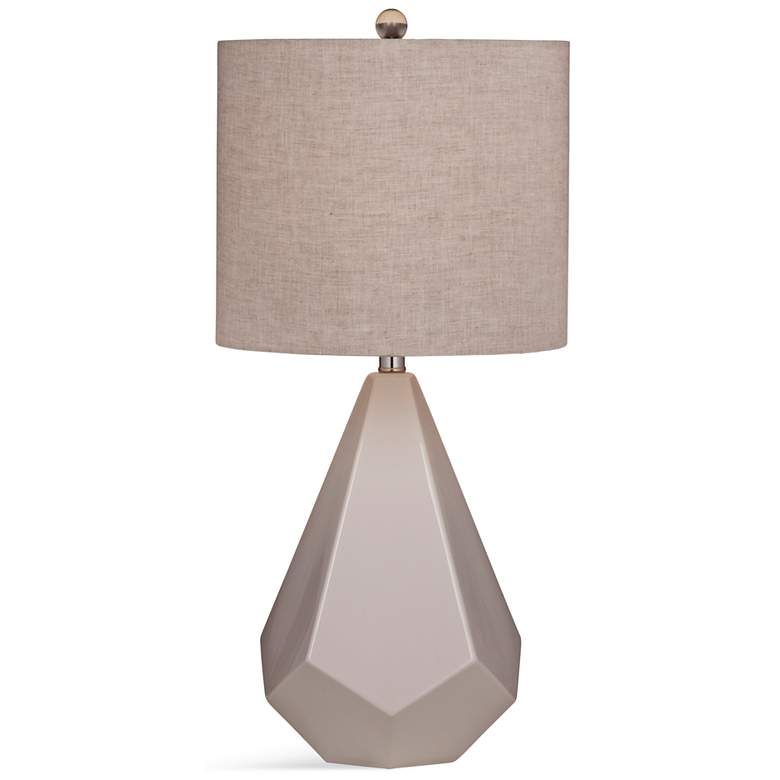 Image 1 Delaney 27" Modern Table Lamp in Glossy White