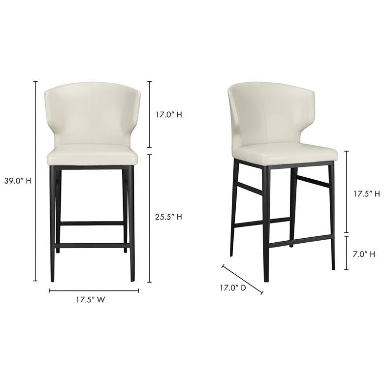 Image 5 Delaney Counter Stool Beige more views