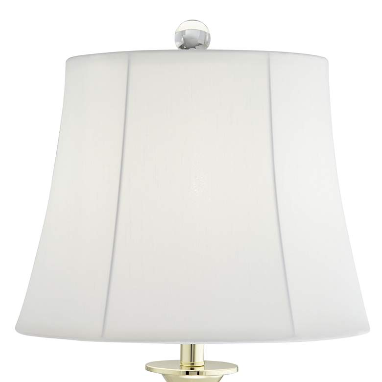 Image 4 Delaney Crystal and Brass Table Lamp with Tabletop Dimmer more views