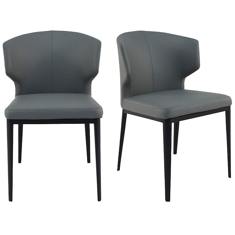 Image 1 Delaney Dining Chair Grey - Set Of Two