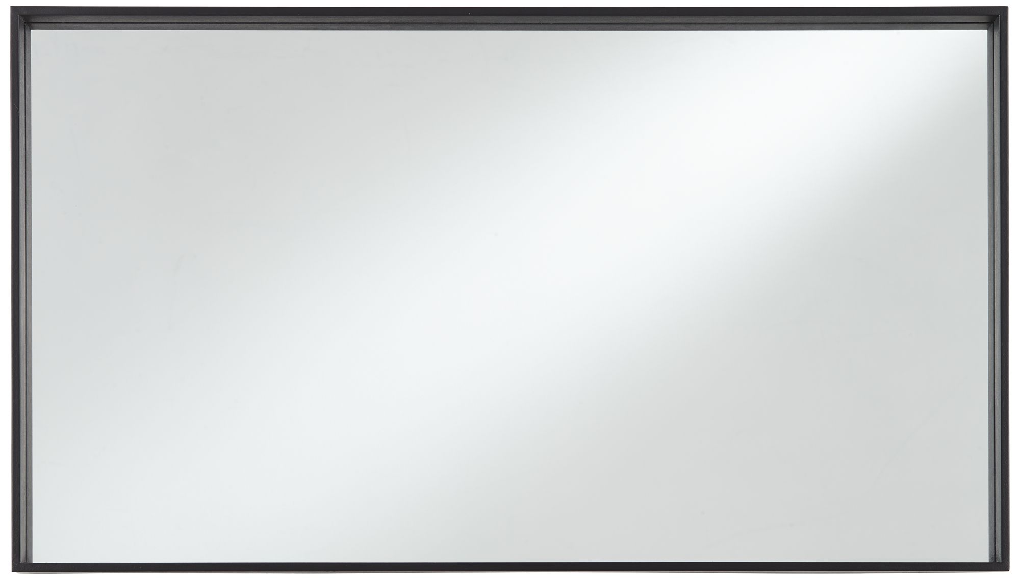 Image 4 Delaney Matte Black 24" x 42" Rectangular Wall Mirrors Set of 2 more views