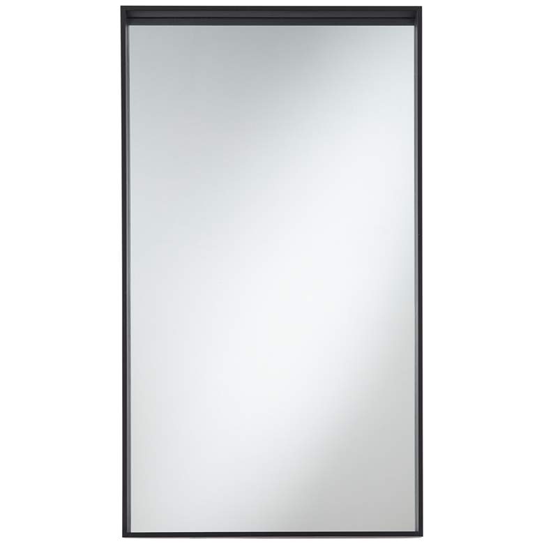 Image 2 Delaney Matte Black 24 inchx42 inch Rectangular Wall Mirror