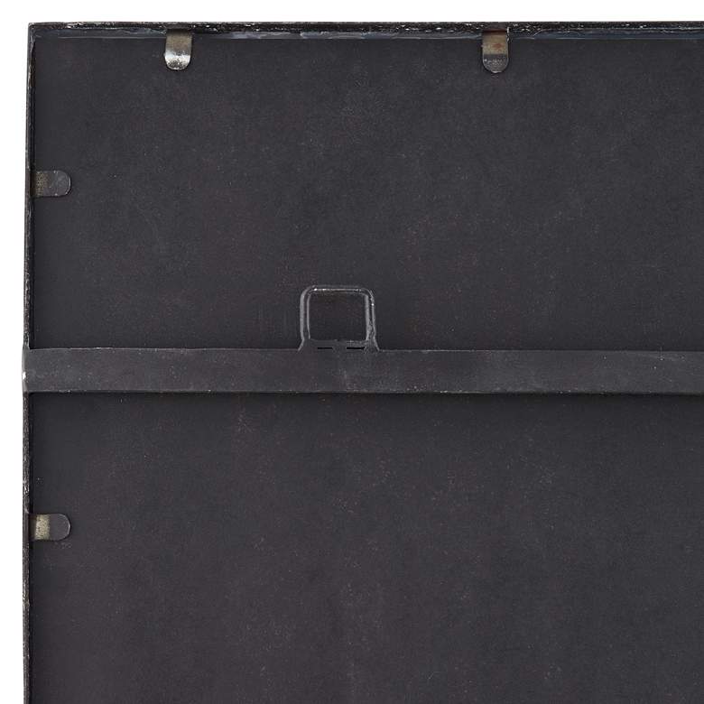 Image 4 Delaney Matte Black 24"x42" Rectangular Wall Mirror more views