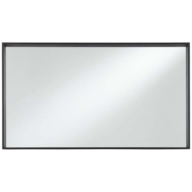 Image 5 Delaney Matte Black 24"x42" Rectangular Wall Mirror more views