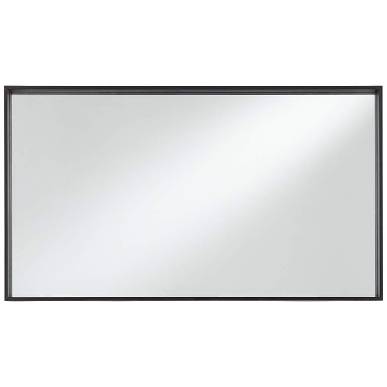 Image 5 Delaney Matte Black 24 inchx42 inch Rectangular Wall Mirror more views