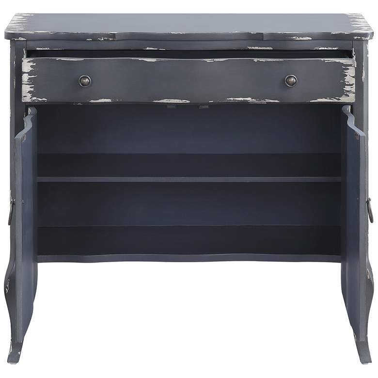 Image 4 Delanira 36" Wide Antique Gray 1-Drawer Console Table more views