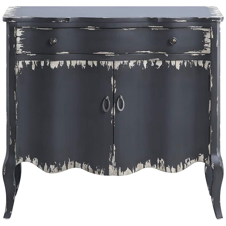 Image 5 Delanira 36" Wide Antique Gray 1-Drawer Console Table more views